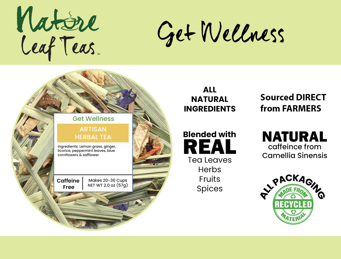 Get Wellness - Lemongrass Ginger Tea