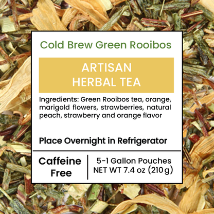 Cold Brew Green Rooibos - Gallon Pouches (5 Pouches)